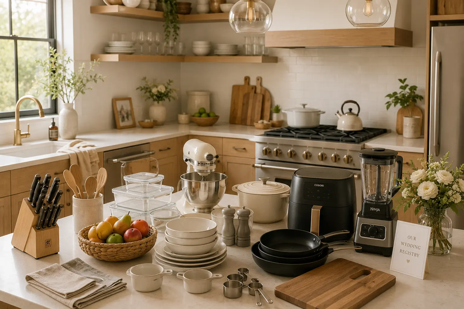 Wedding registry essentials and kitchen gift ideas